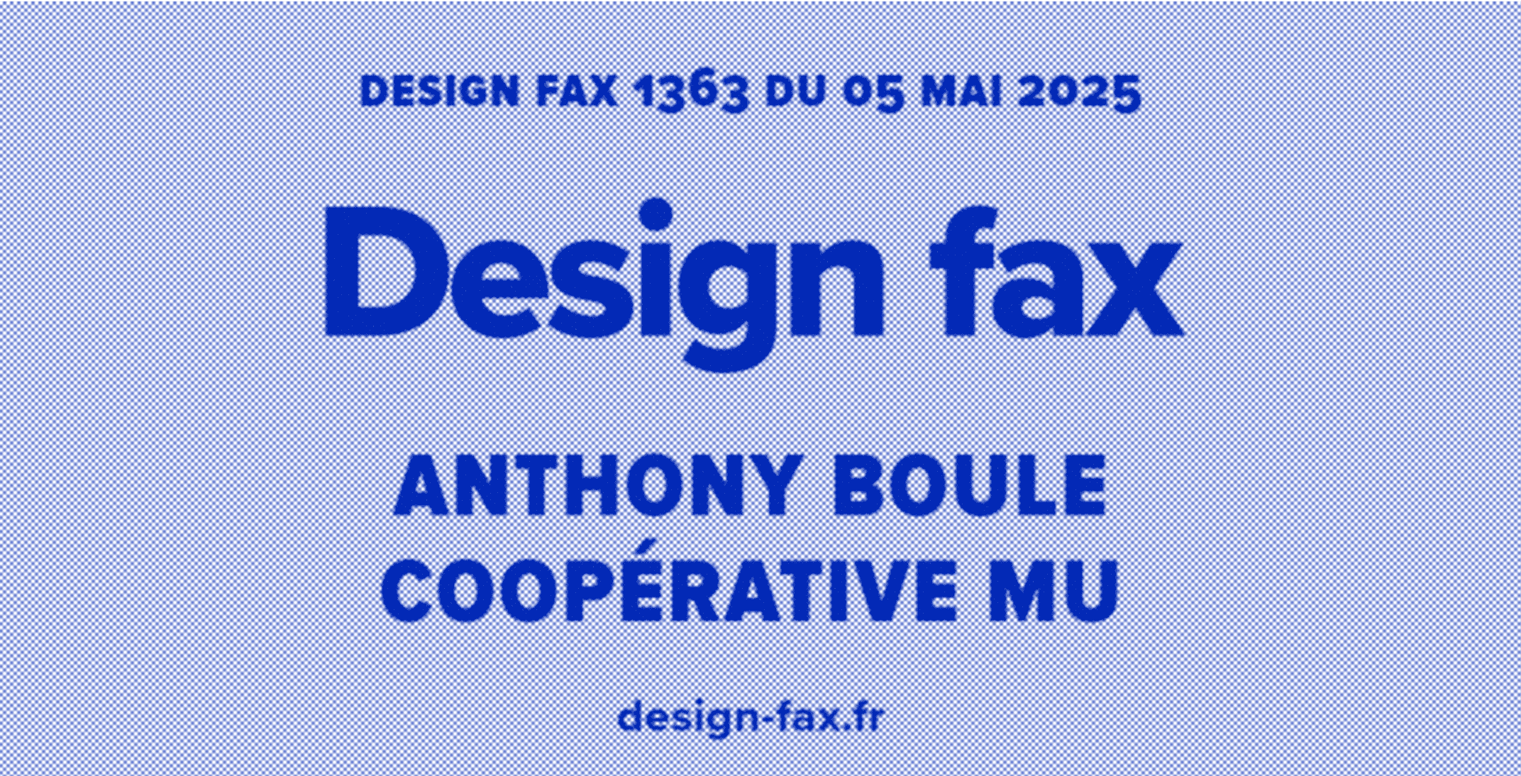 Design engagé : La coopérative mu dans le design fax